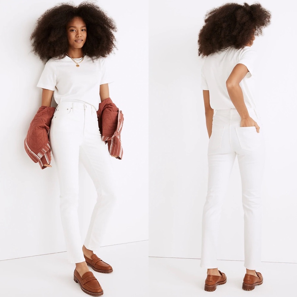 NEW NWT Madewell The Perfect Vintage Jean In Tile White